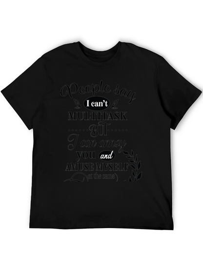 Funny I Cant Multitask Graphic Tee