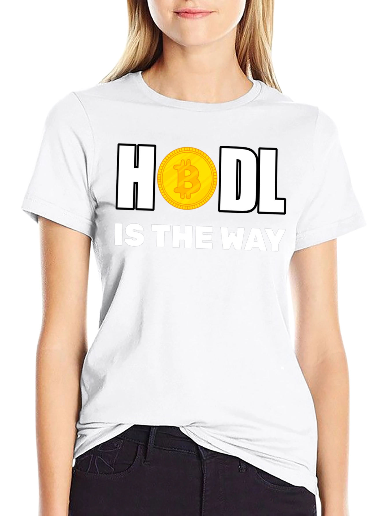 HODL Bitcoin Crypto Black T-Shirt