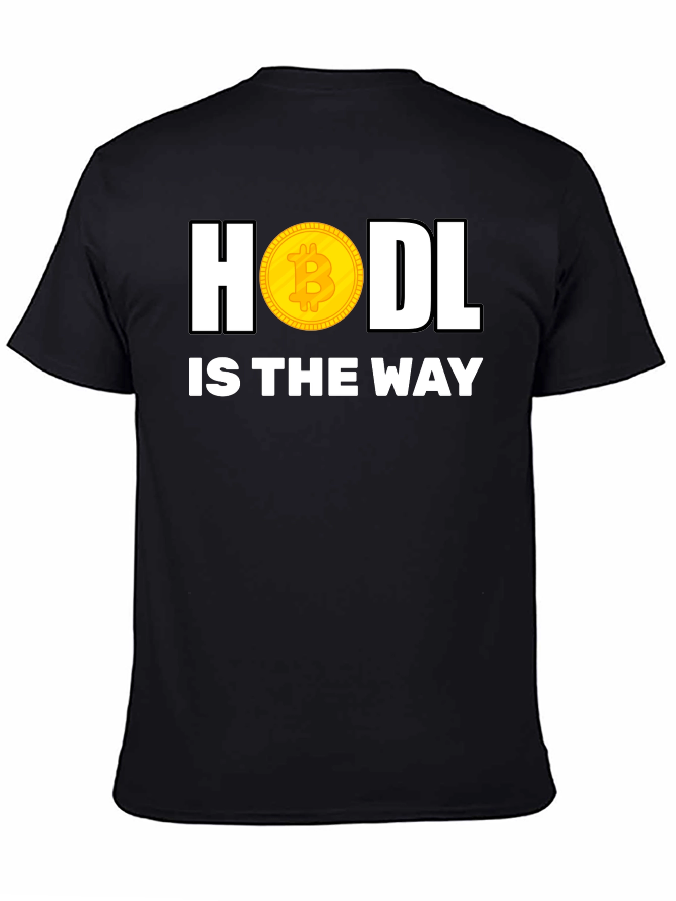 HODL Bitcoin Crypto Black T-Shirt