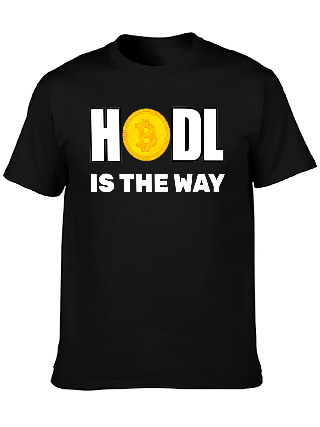 HODL Bitcoin Crypto Black T-Shirt