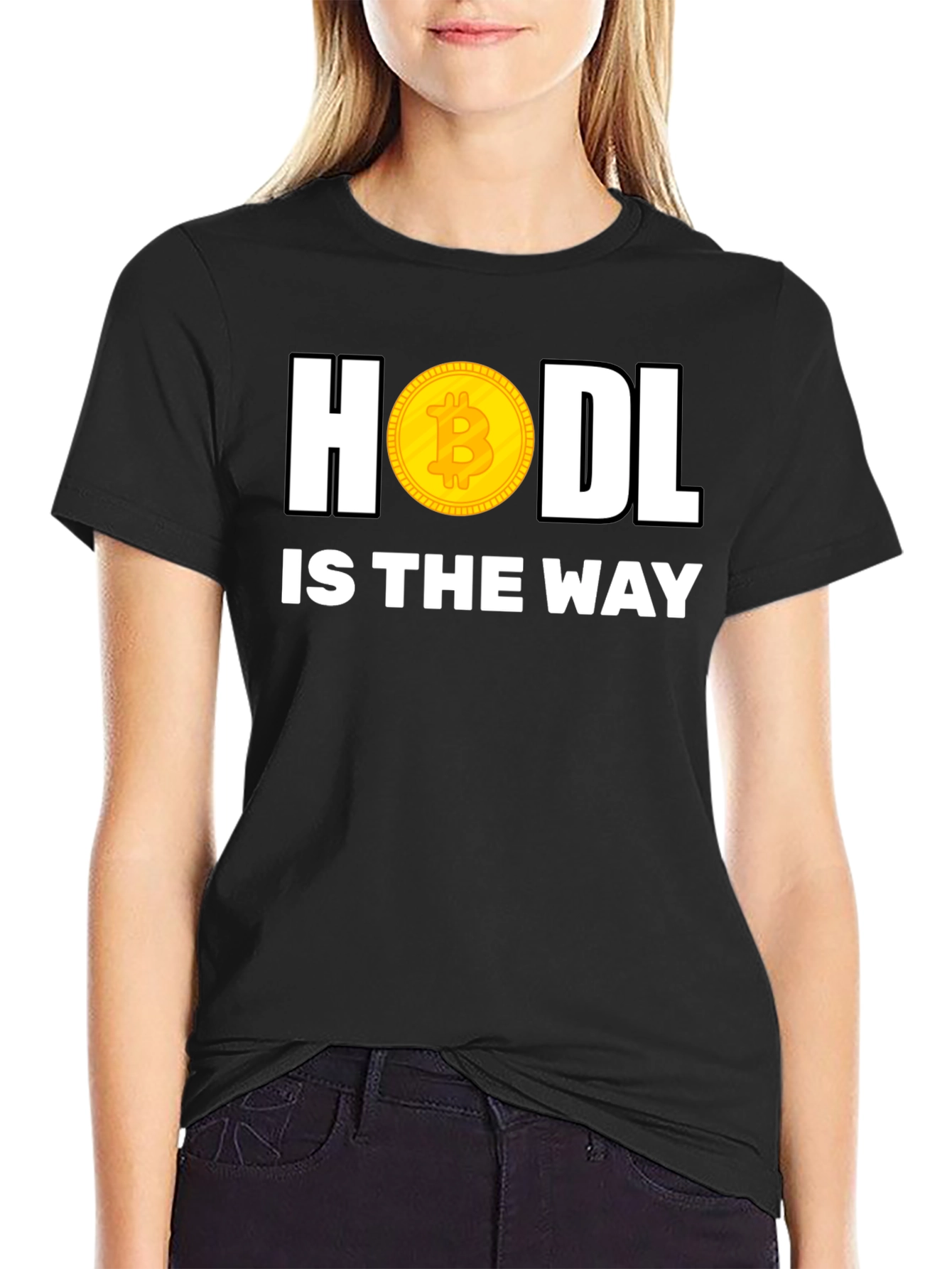 HODL Bitcoin Crypto Black T-Shirt