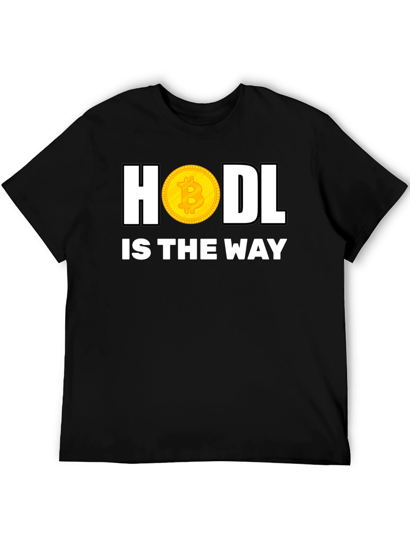 HODL Bitcoin Crypto Black T-Shirt