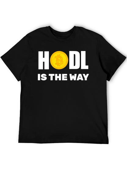 HODL Bitcoin Crypto Black T-Shirt