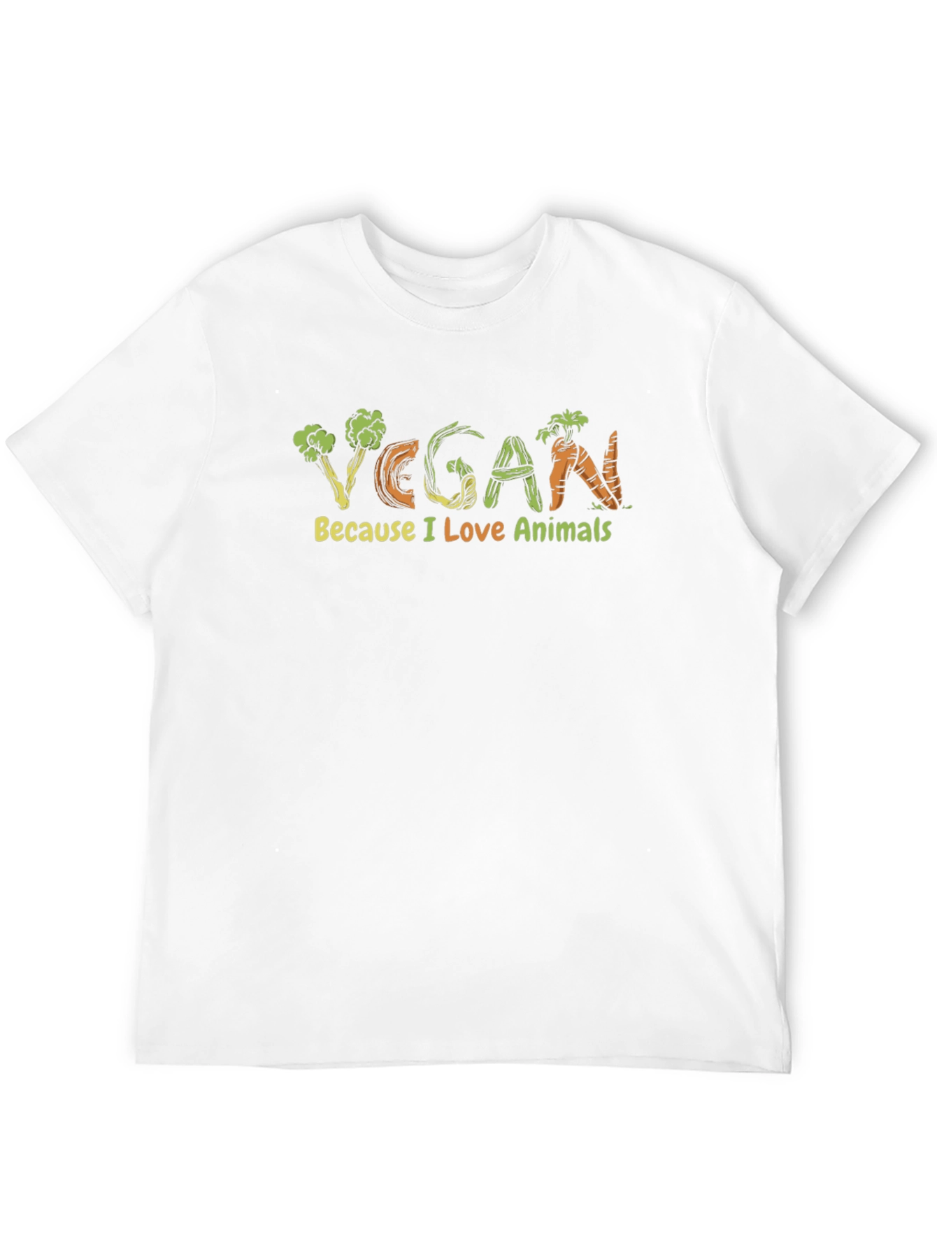 Vegan Love Animals Graphic T-Shirt