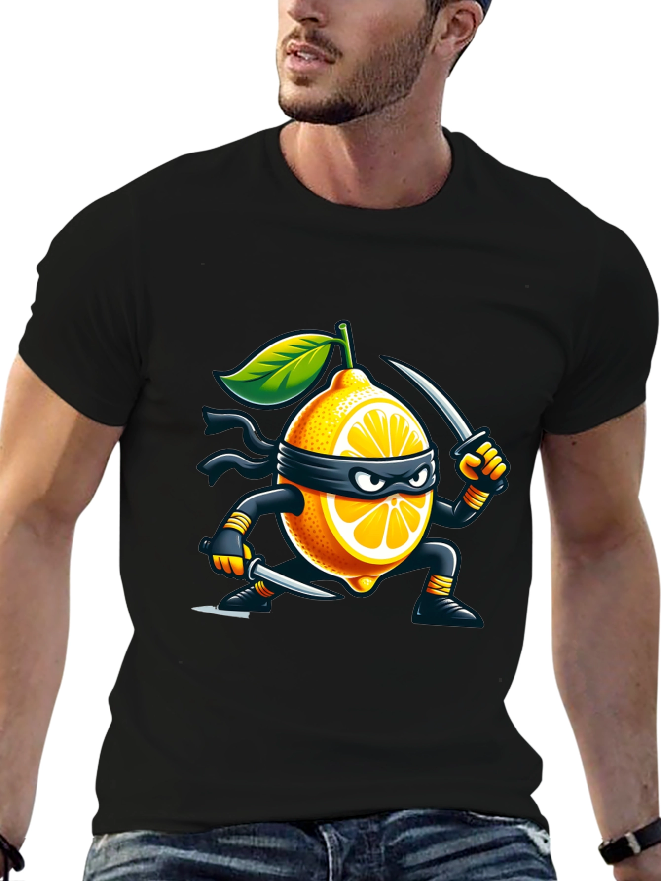 Lemon Ninja T-Shirt - Stealthy Fruit Fun