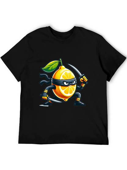Lemon Ninja T-Shirt - Stealthy Fruit Fun