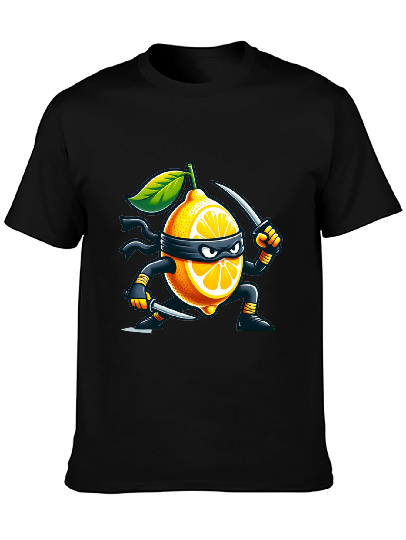 Lemon Ninja T-Shirt - Stealthy Fruit Fun