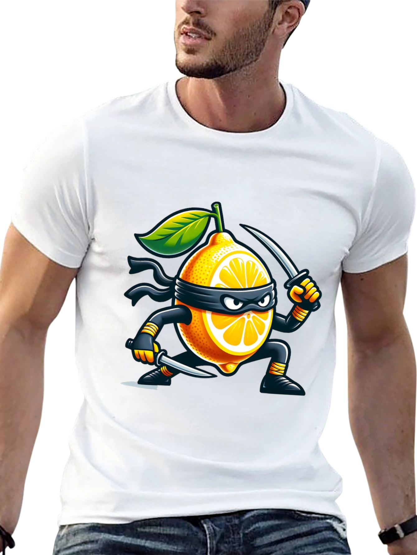 Lemon Ninja T-Shirt - Stealthy Fruit Fun