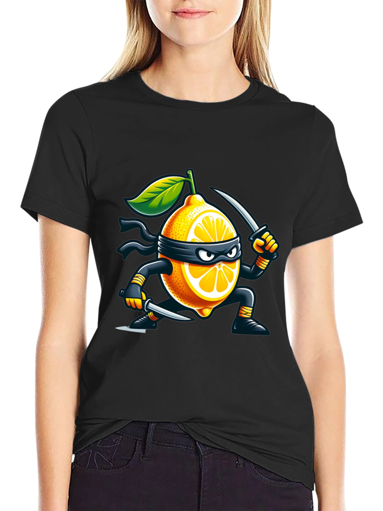 Lemon Ninja T-Shirt - Stealthy Fruit Fun