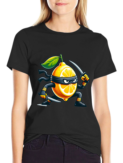 Lemon Ninja T-Shirt - Stealthy Fruit Fun