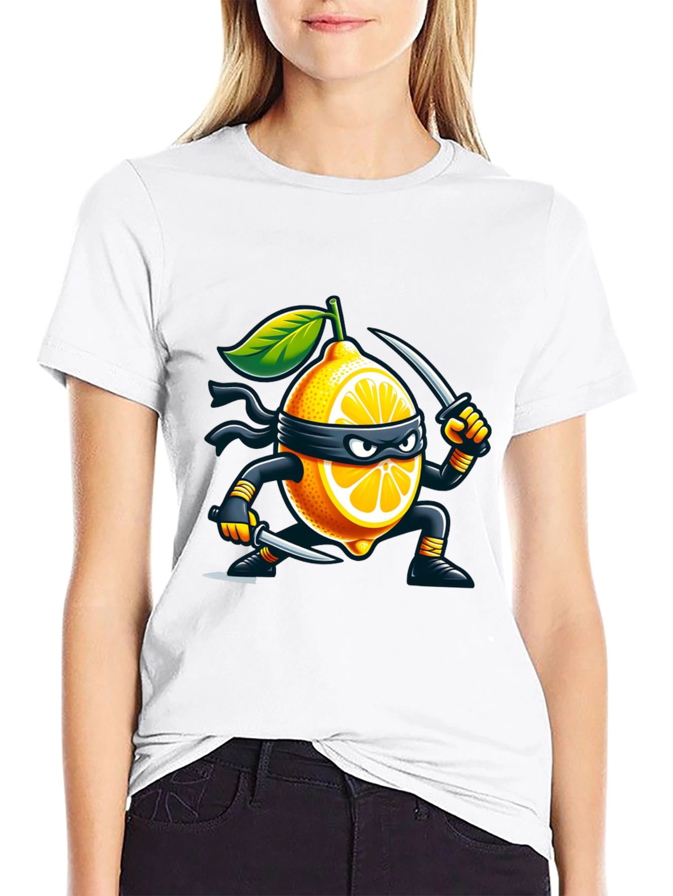 Lemon Ninja T-Shirt - Stealthy Fruit Fun