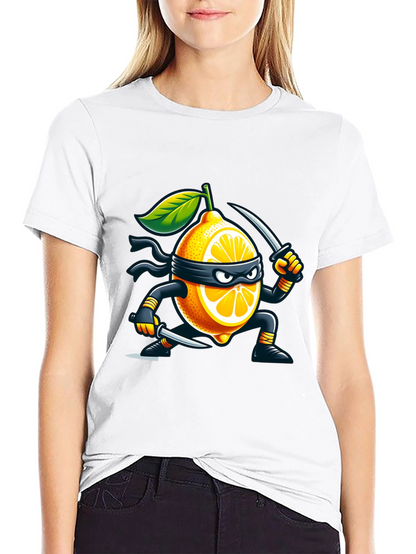 Lemon Ninja T-Shirt - Stealthy Fruit Fun