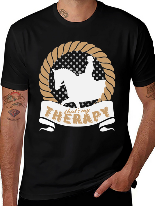 Equestrian Therapy T-Shirt Horse Riding Fan Gift