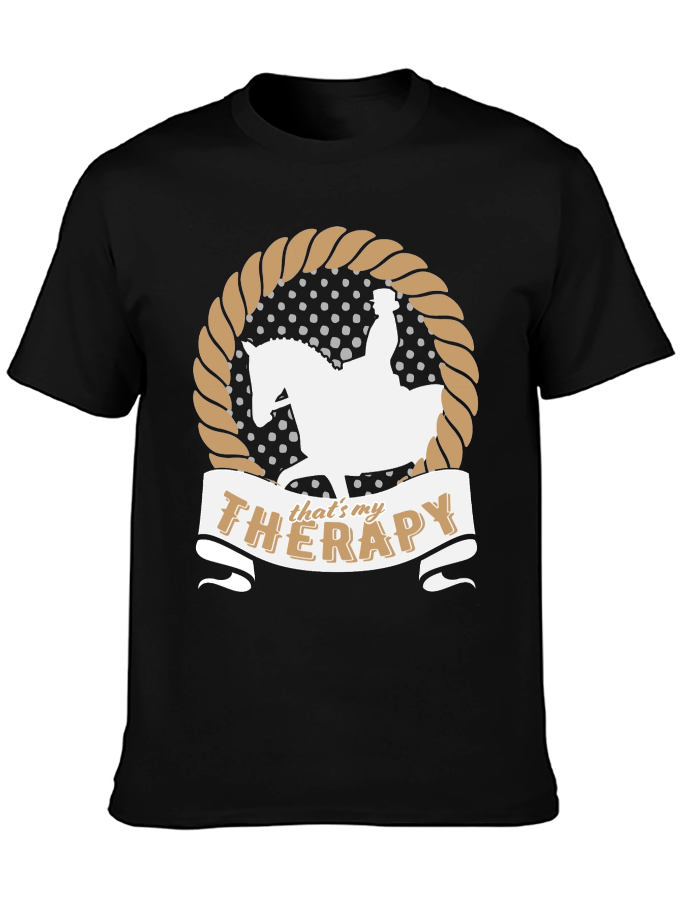 Equestrian Therapy T-Shirt Horse Riding Fan Gift