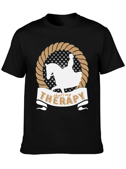 Equestrian Therapy T-Shirt Horse Riding Fan Gift