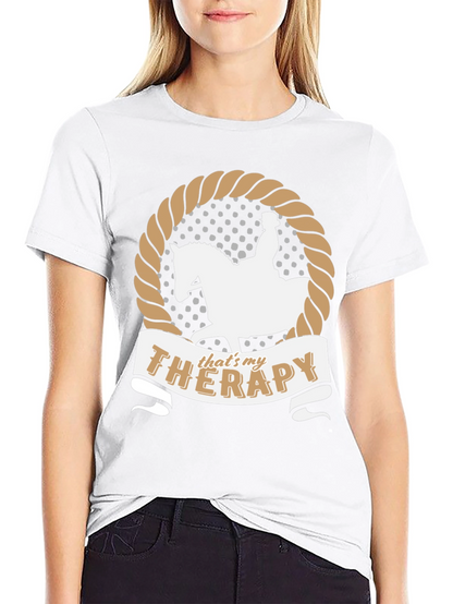 Equestrian Therapy T-Shirt Horse Riding Fan Gift