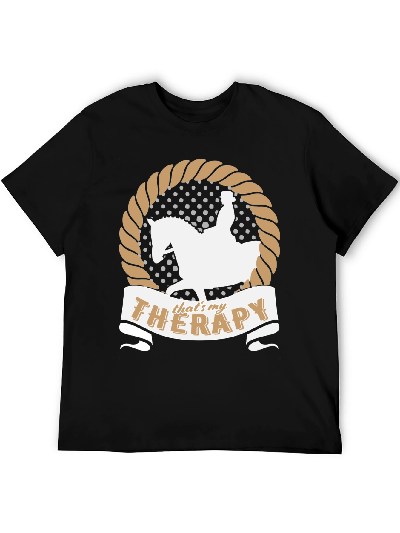 Equestrian Therapy T-Shirt Horse Riding Fan Gift