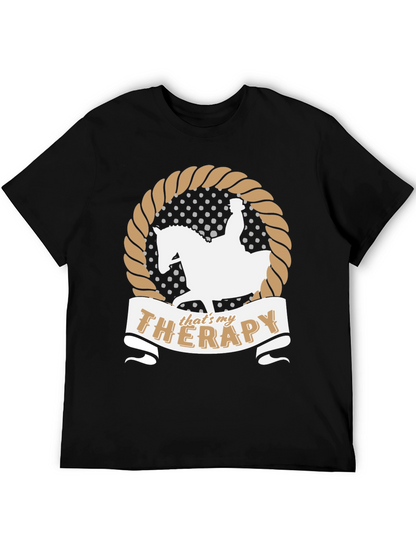 Equestrian Therapy T-Shirt Horse Riding Fan Gift