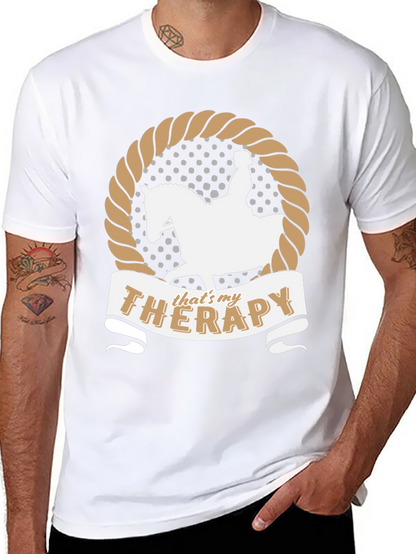 Equestrian Therapy T-Shirt Horse Riding Fan Gift