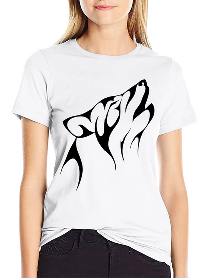 Black Wolf Howl Graphic Tee