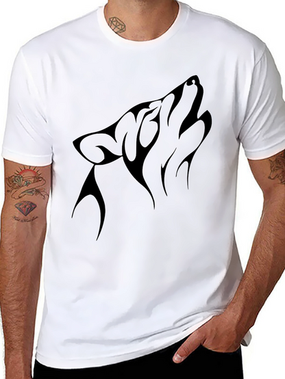 Black Wolf Howl Graphic Tee