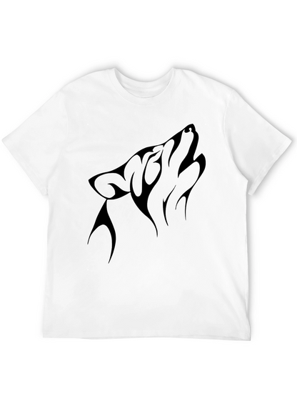 Black Wolf Howl Graphic Tee