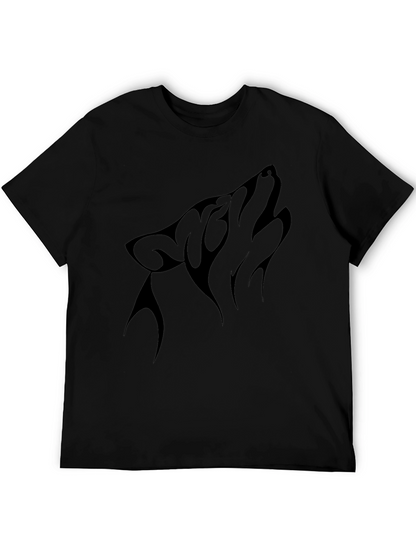 Black Wolf Howl Graphic Tee