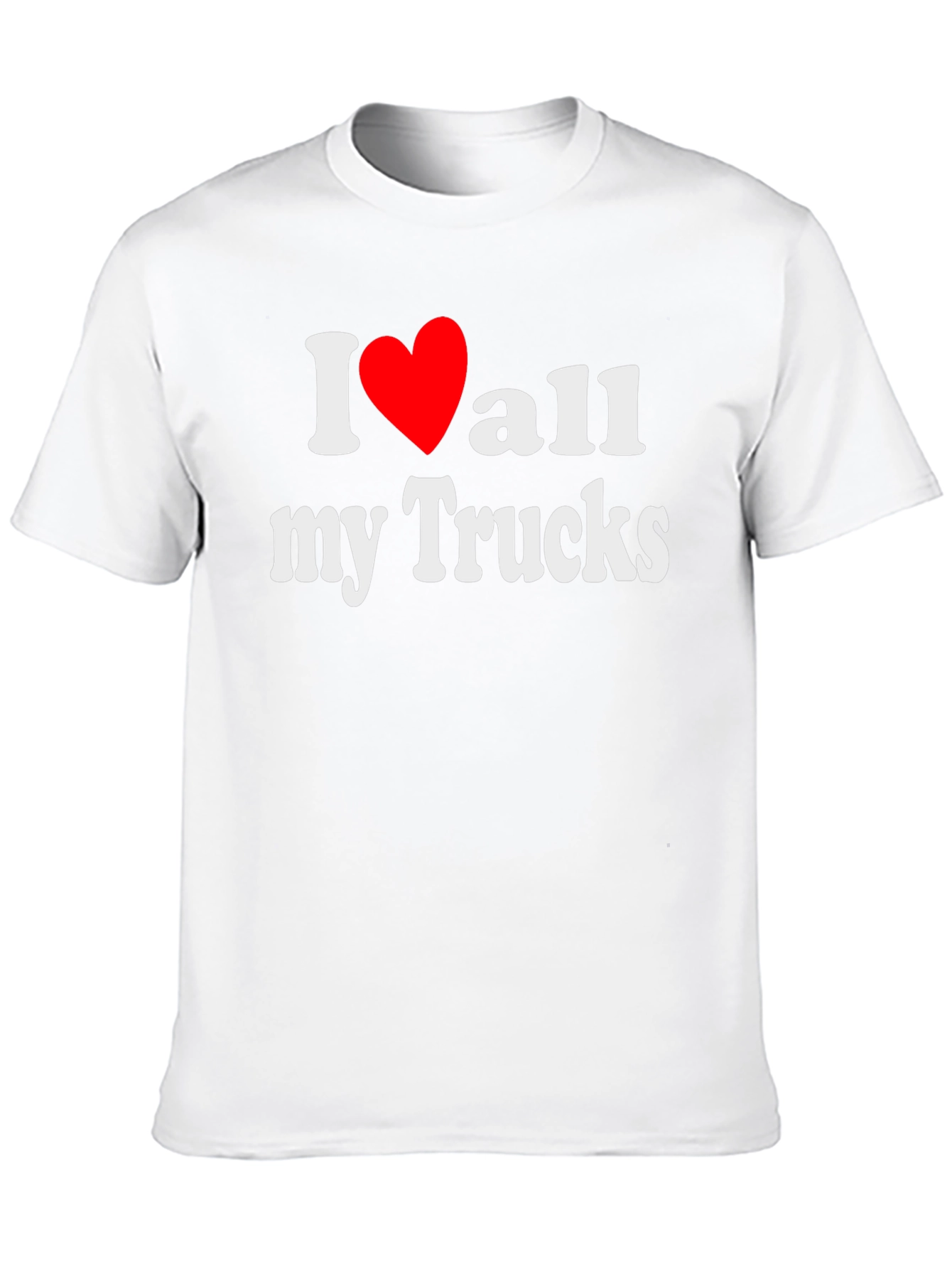 I Love All My Trucks T-Shirt - Black