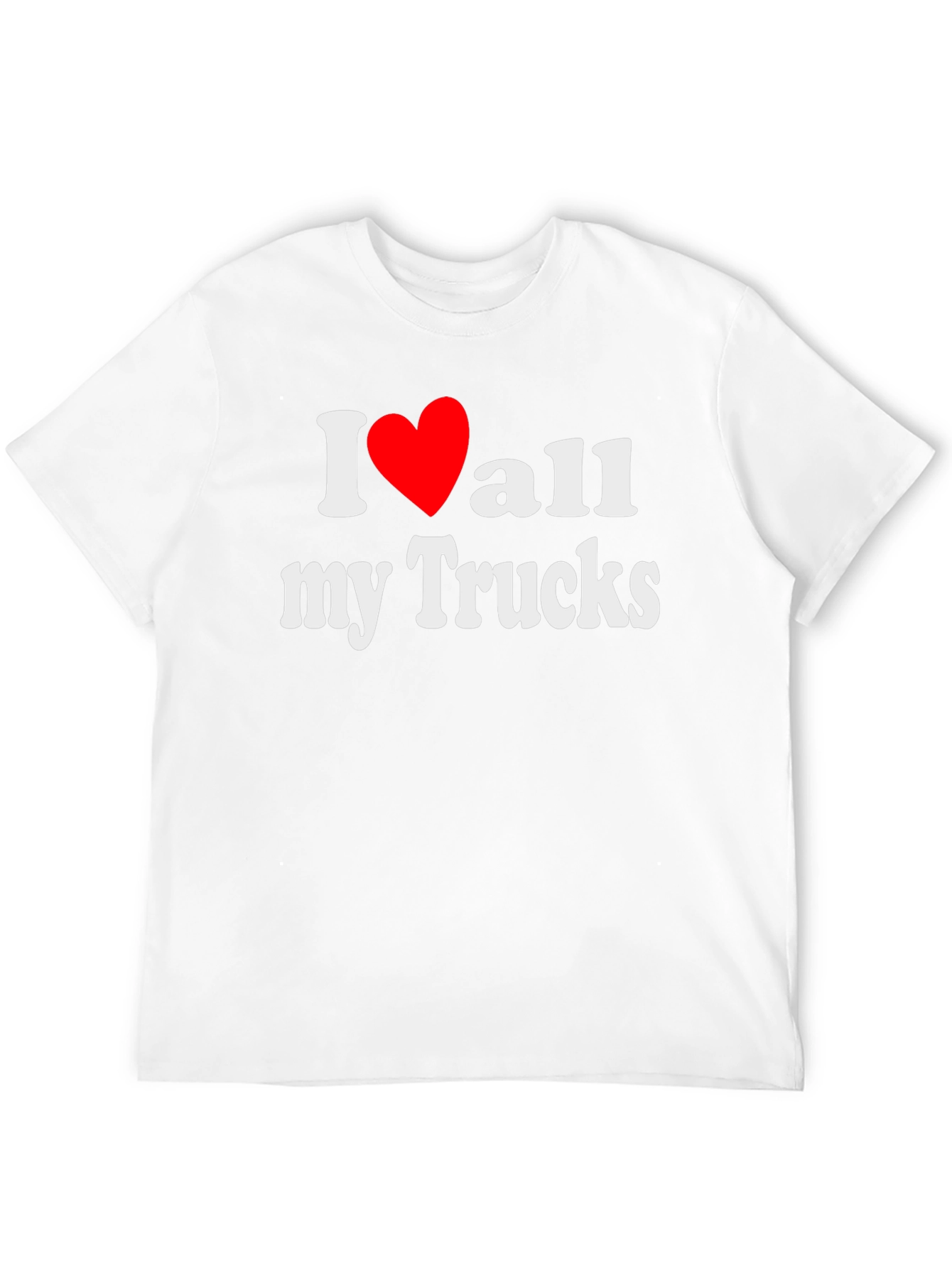 I Love All My Trucks T-Shirt - Black