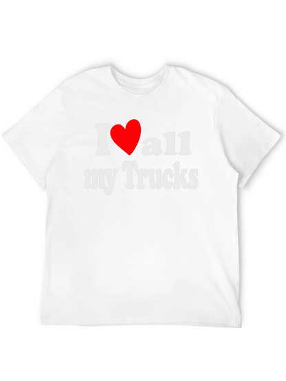 I Love All My Trucks T-Shirt - Black