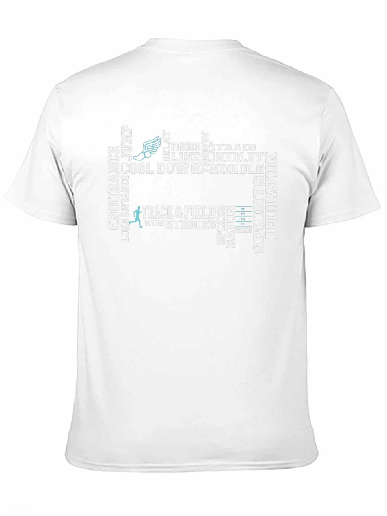 Track and Field Word Art T-Shirt
