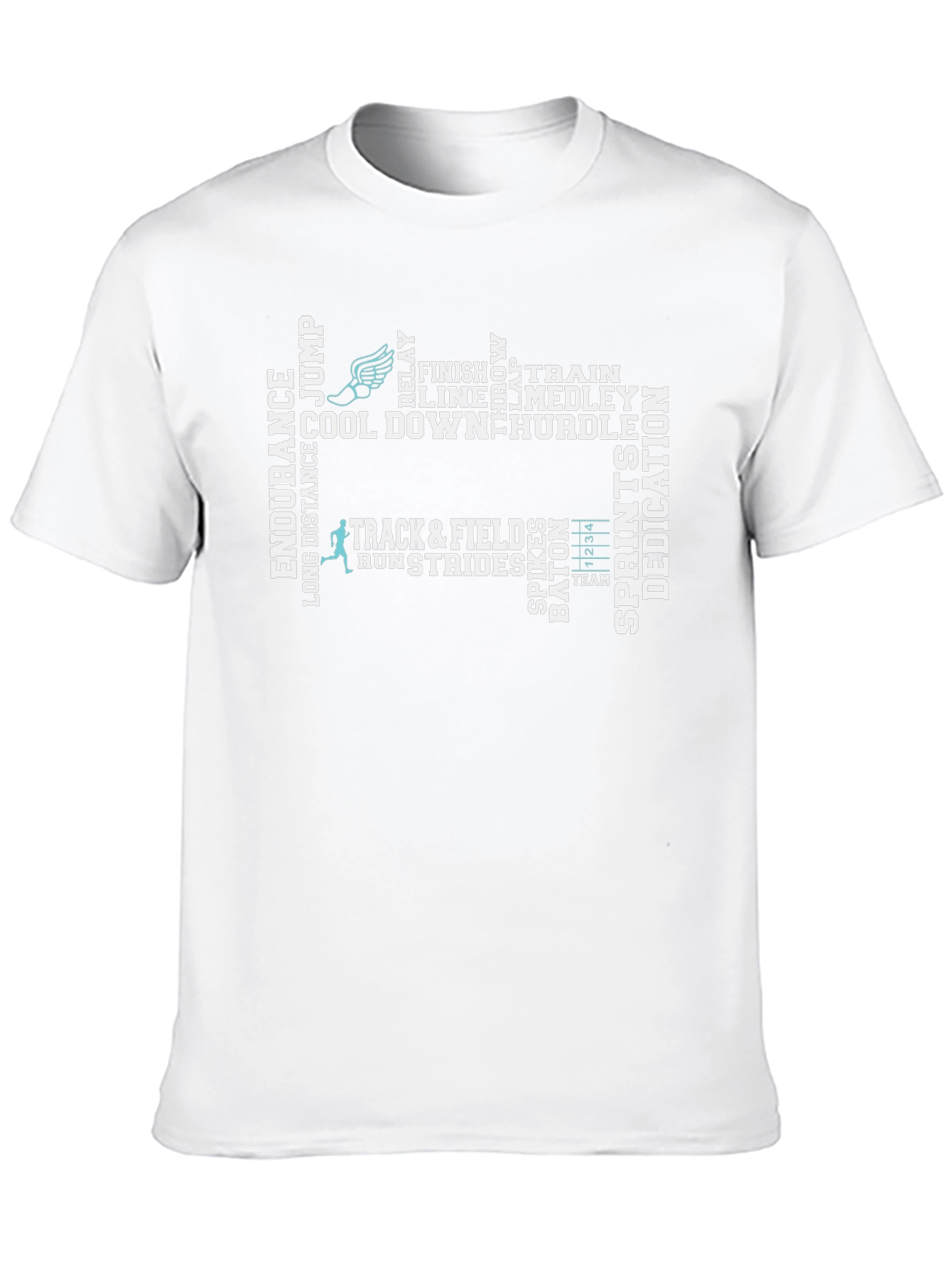 Track and Field Word Art T-Shirt
