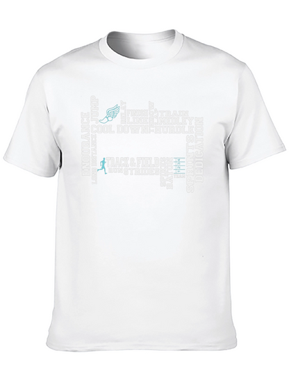 Track and Field Word Art T-Shirt