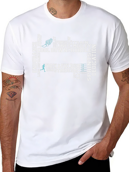 Track and Field Word Art T-Shirt