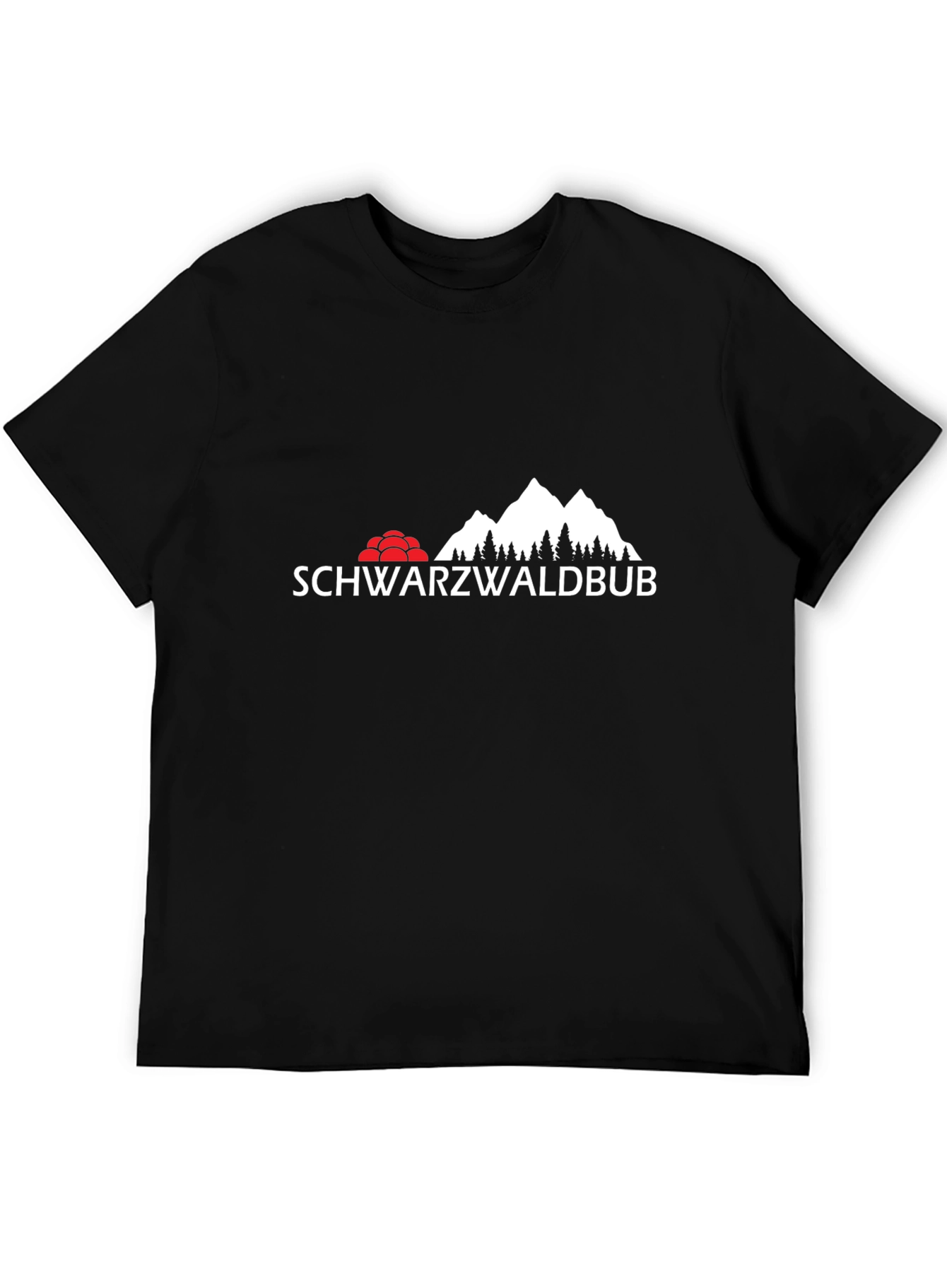 Schwarzwaldbub Mens Black Graphic T-Shirt