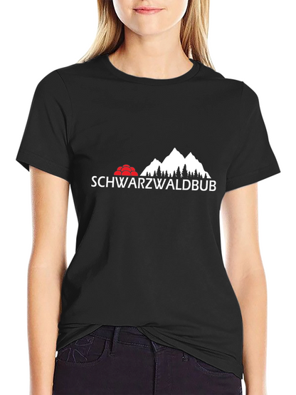Schwarzwaldbub Mens Black Graphic T-Shirt