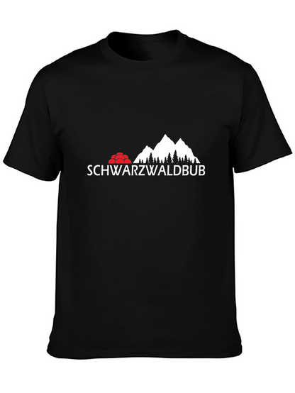 Schwarzwaldbub Mens Black Graphic T-Shirt