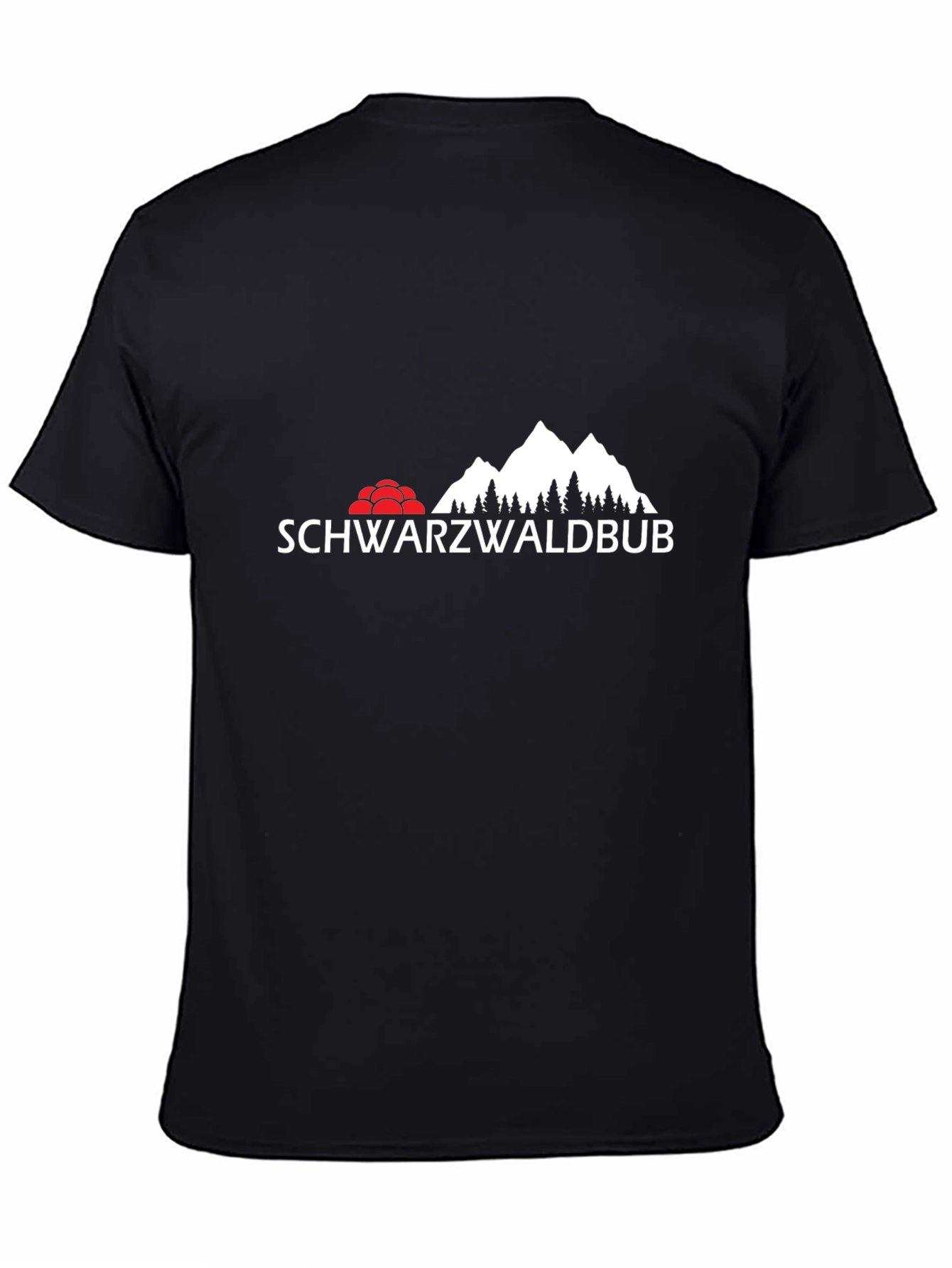 Schwarzwaldbub Mens Black Graphic T-Shirt