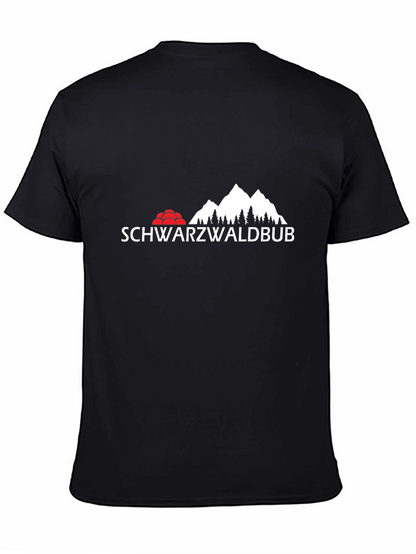Schwarzwaldbub Mens Black Graphic T-Shirt