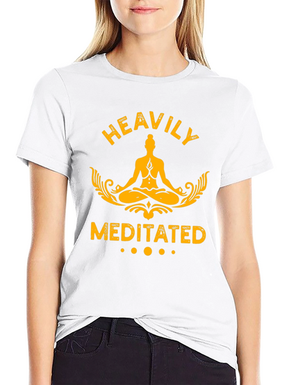 Heavily Meditated Graphic T-Shirt - Black