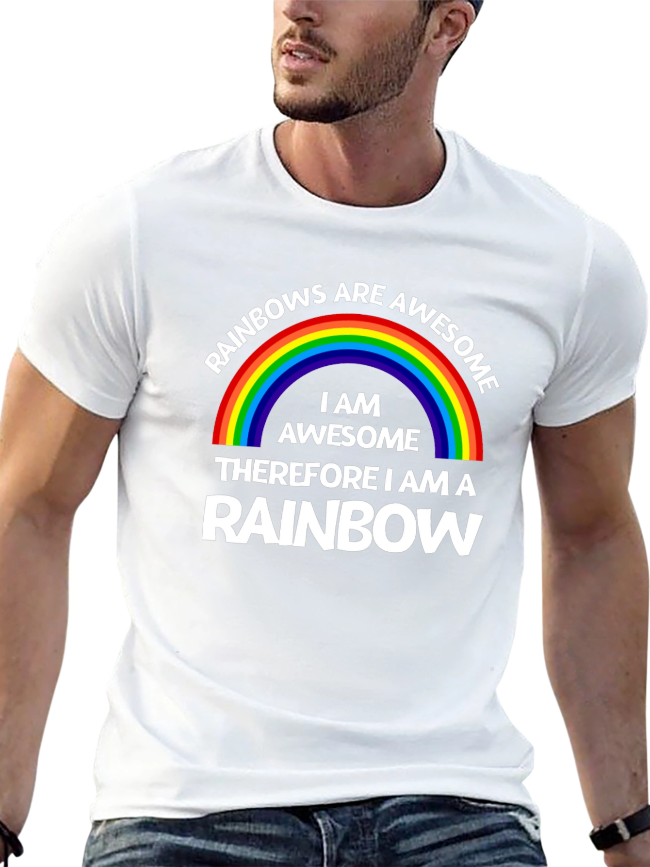 Rainbows Are Awesome T-Shirt - Fun & Stylish