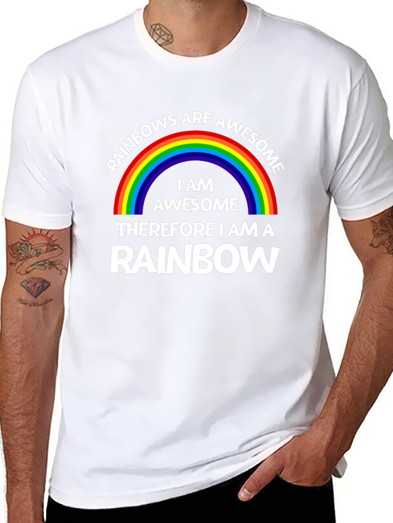 Rainbows Are Awesome T-Shirt - Fun & Stylish