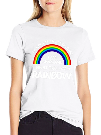 Rainbows Are Awesome T-Shirt - Fun & Stylish