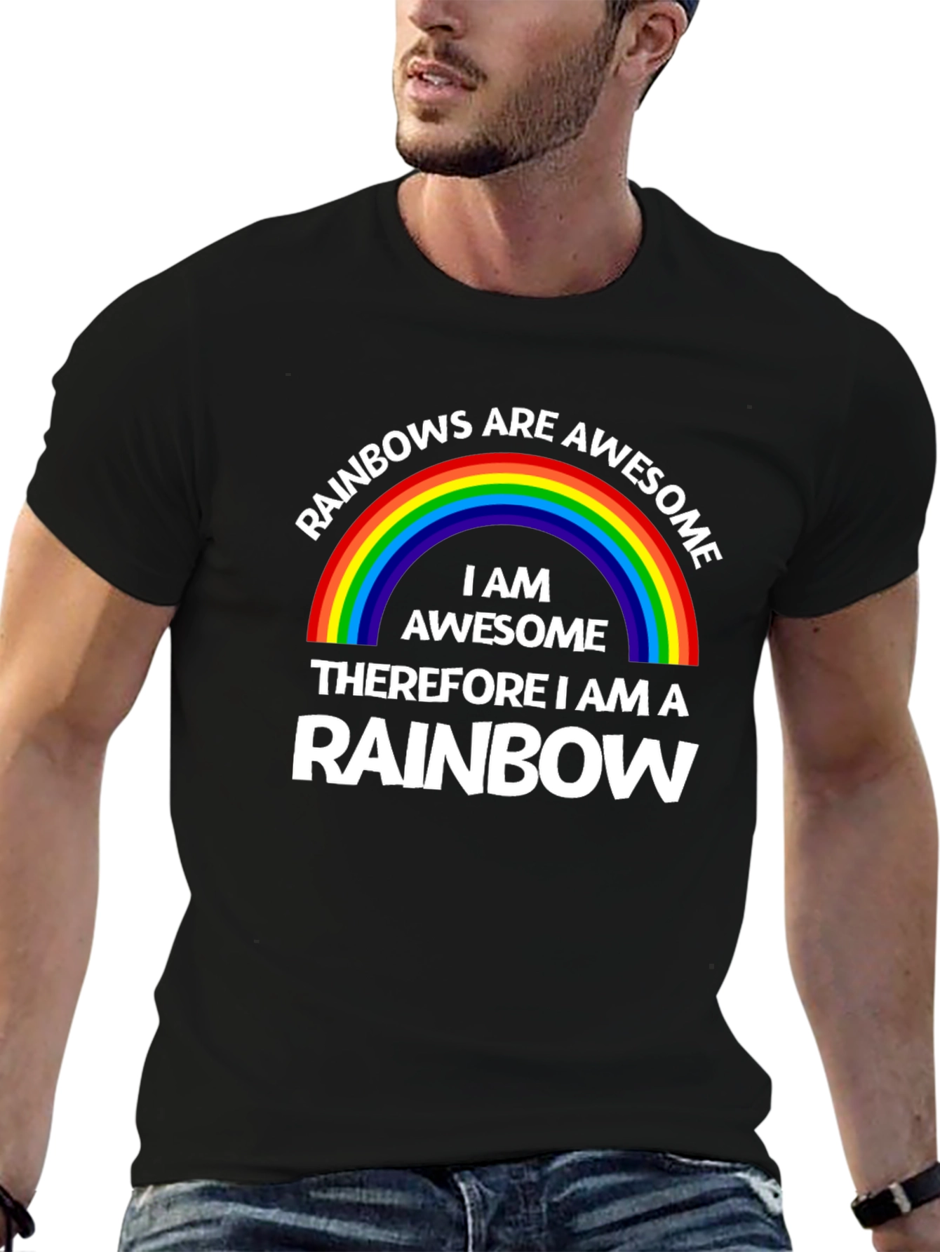 Rainbows Are Awesome T-Shirt - Fun & Stylish