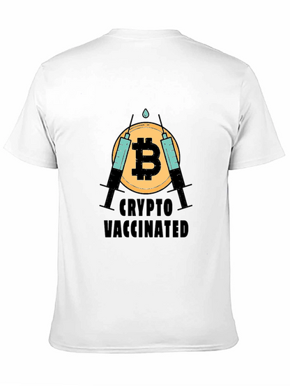 Crypto Vaccinated Bitcoin T-Shirt - Black