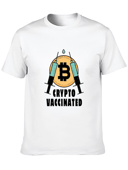 Crypto Vaccinated Bitcoin T-Shirt - Black