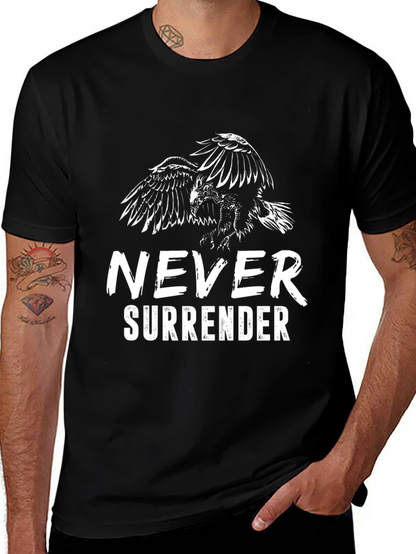 Never Surrender Eagle Graphic T-Shirt