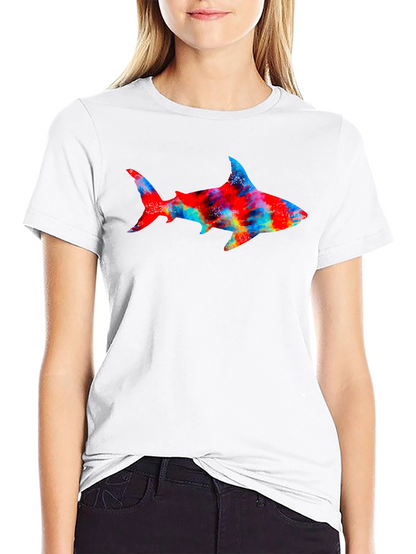 Shark Graphic Black Tee