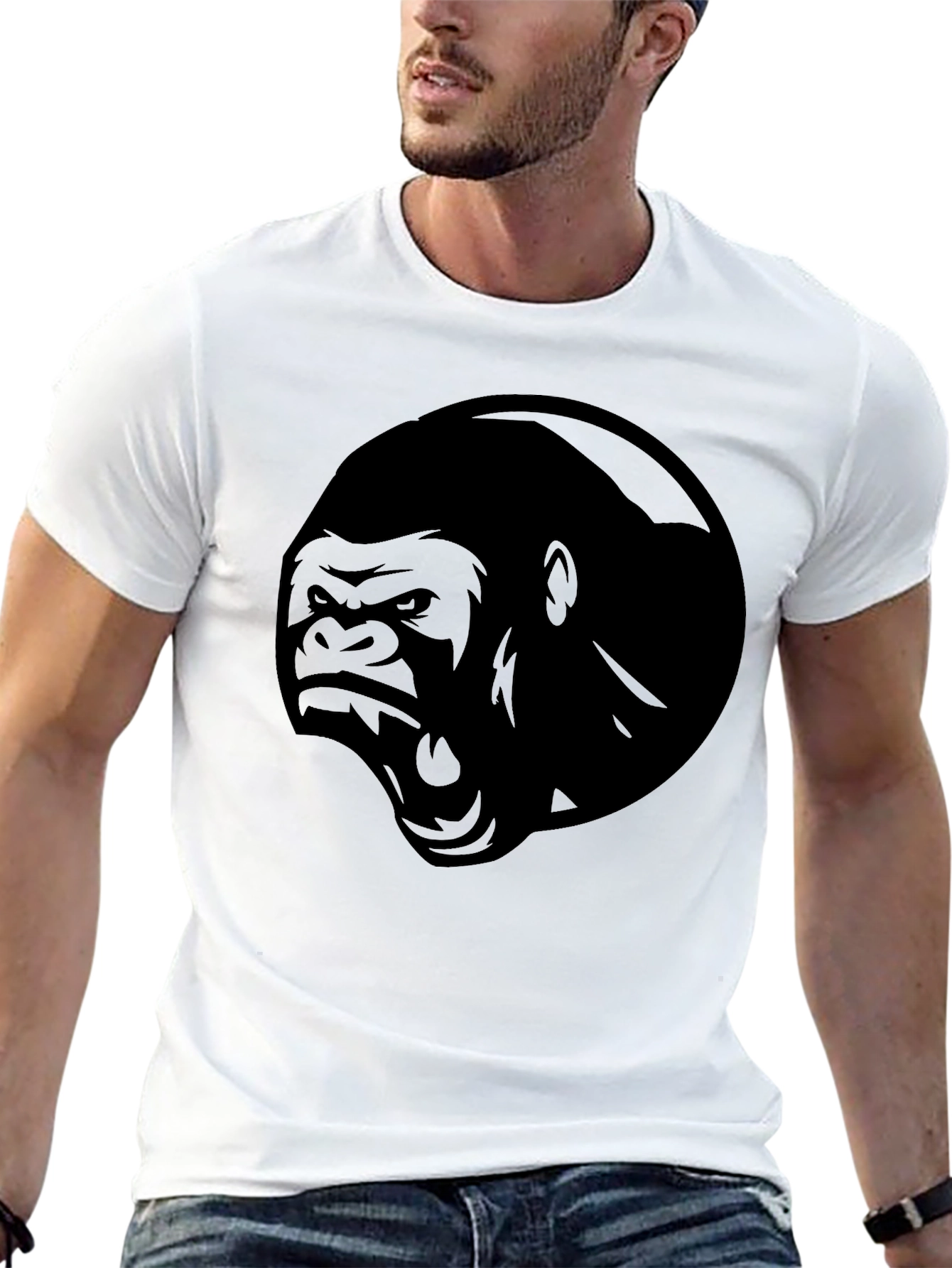 Black Gorilla Graphic T-Shirt