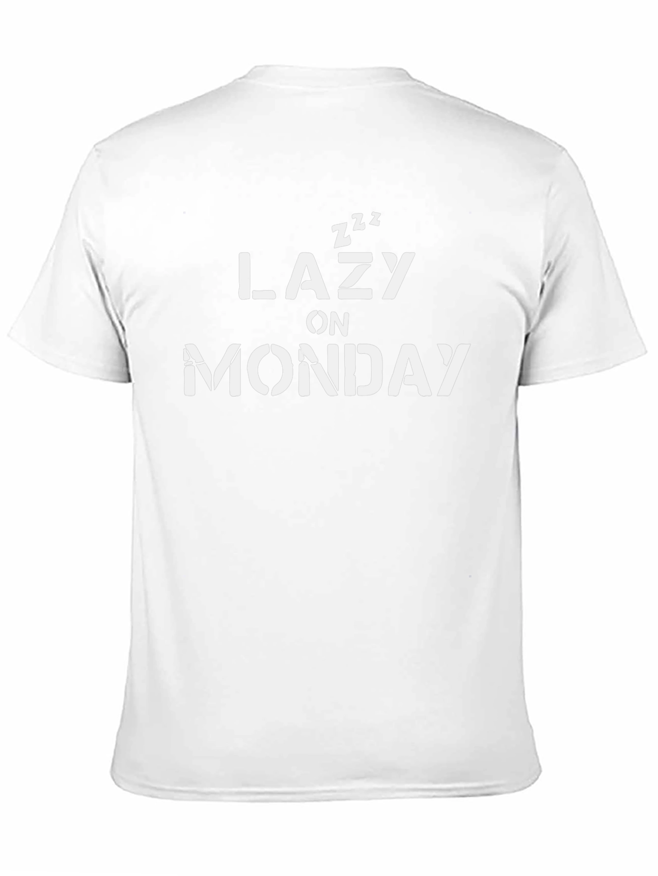 Lazy On Monday Graphic Tee - Relaxed Weekend Vibes